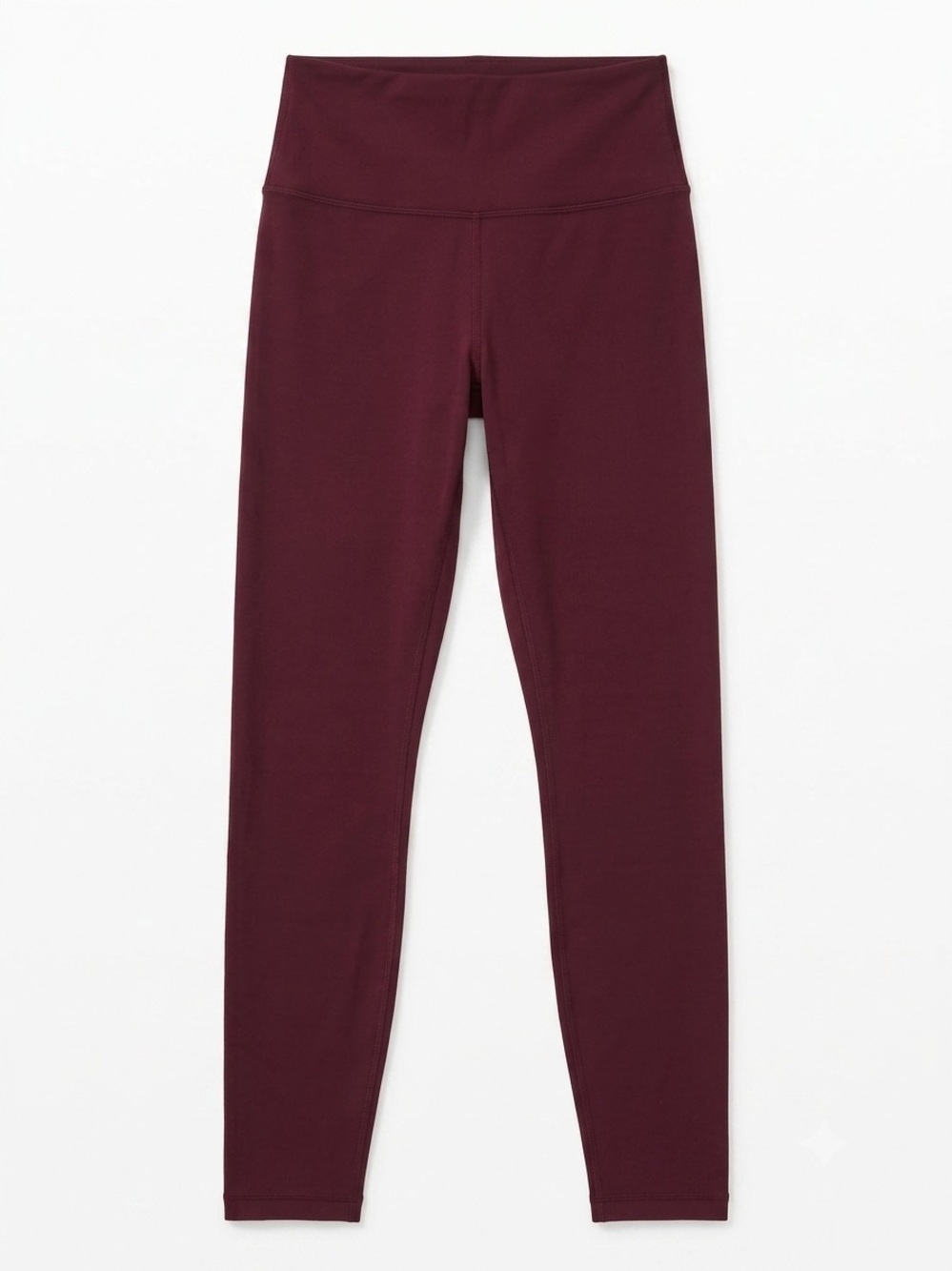 Burgundy High‑Waist Leggings – Fits Size Small